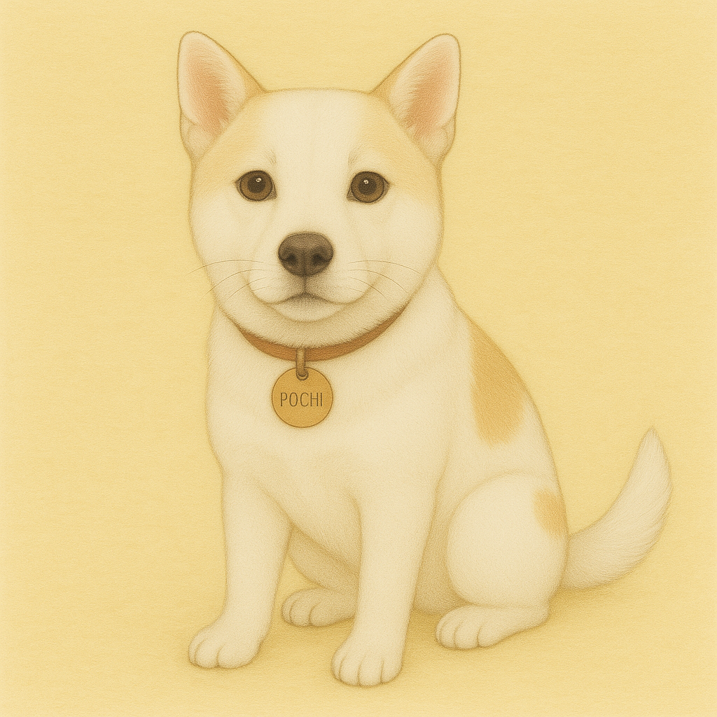 また会おうね。ポチ。